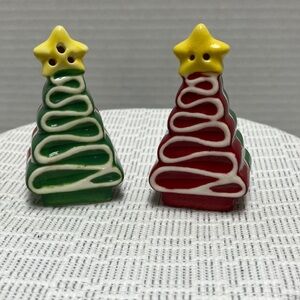 Christmas Tree Salt and Pepper Shakers